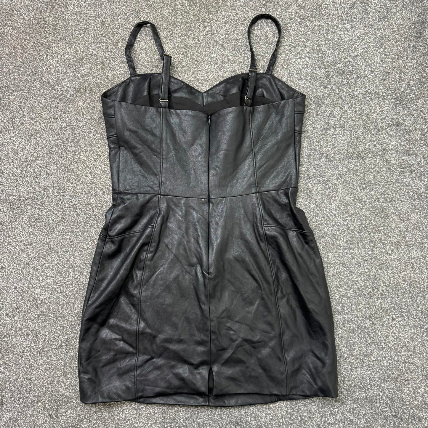 Amanda Uprichard faux leather mini dress