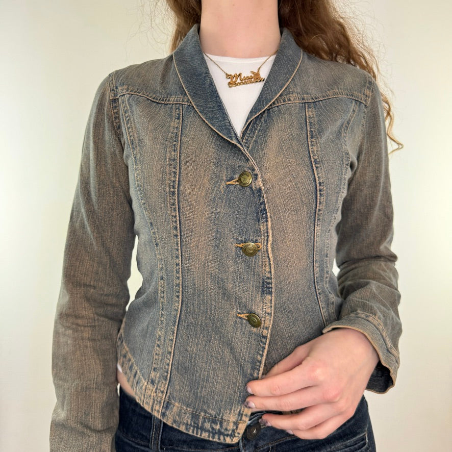 Y2K vintage archive button up denim jacket