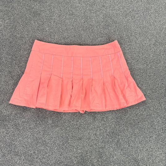 Y2K vintage low rise pleated mini skirt