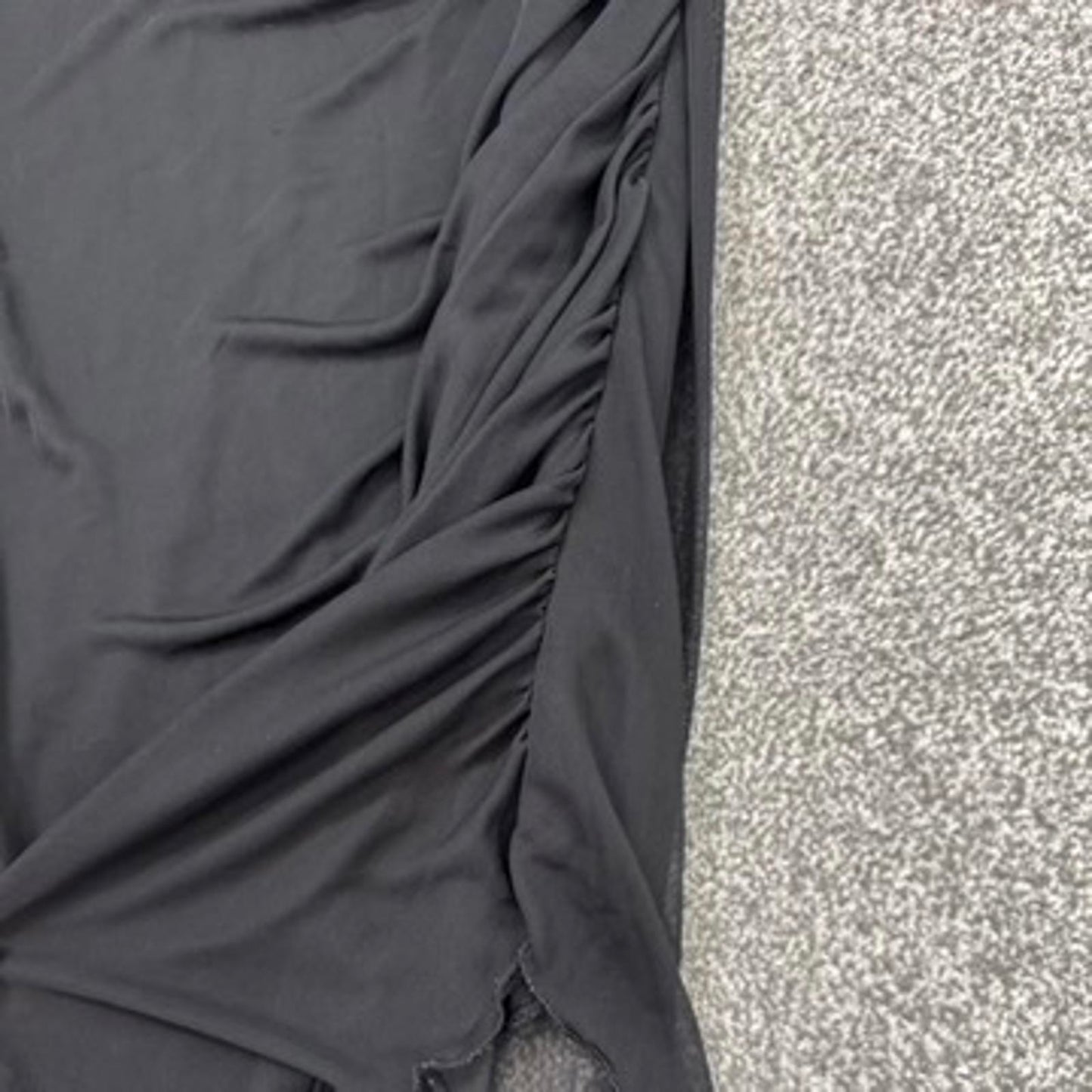 Y2K vintage Topshop strapless mesh ruched midi dress asymmetrical party ruffle