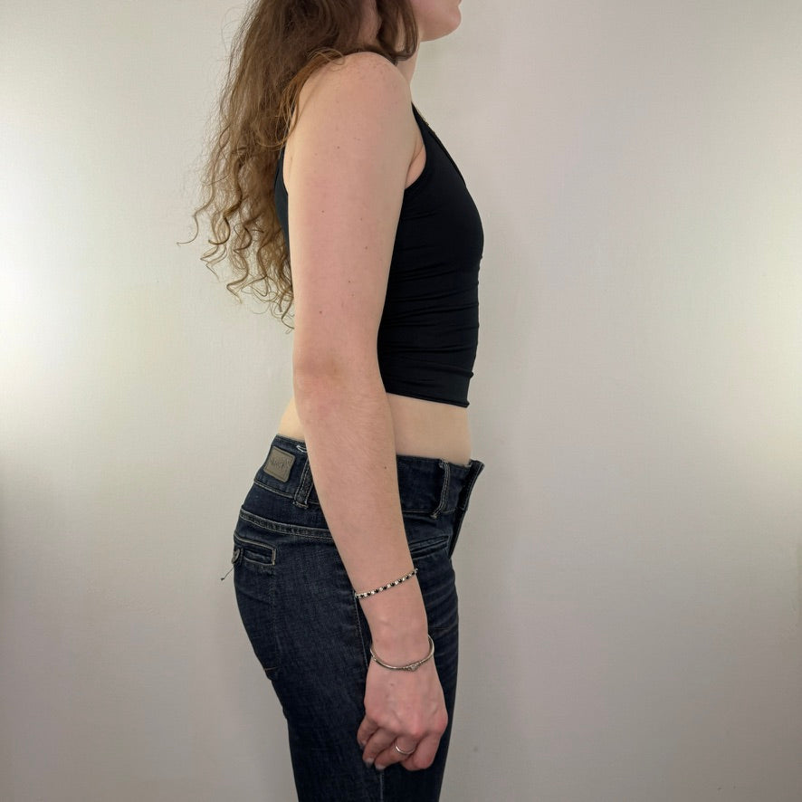 Y2K vintage slinky cherub cami crop top