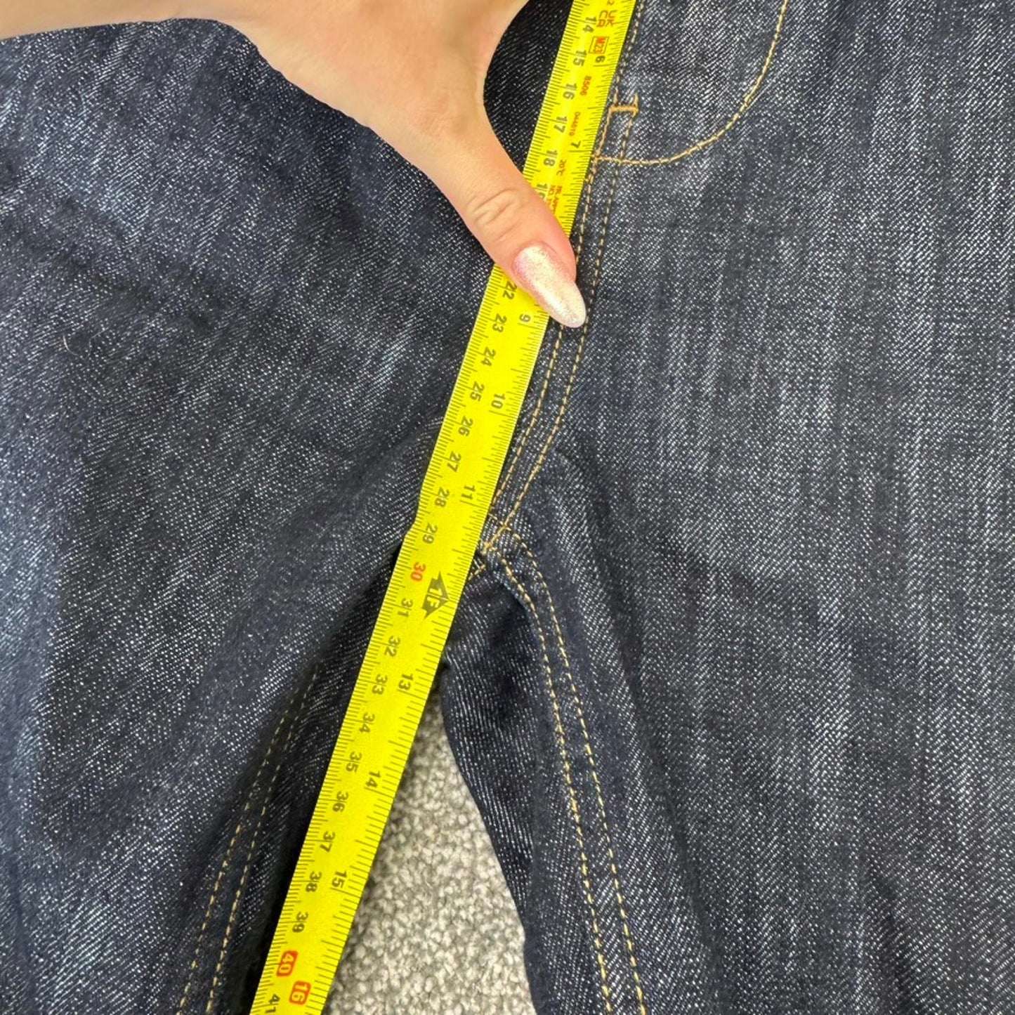 Peachy Den gigi slim leg denim jeans rinse mid rise- large