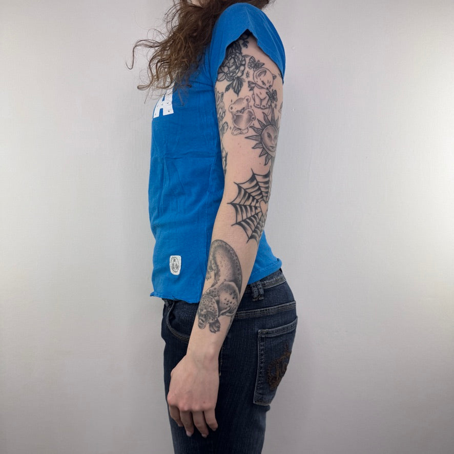 Y2K vintage Italia rhinestone crown top