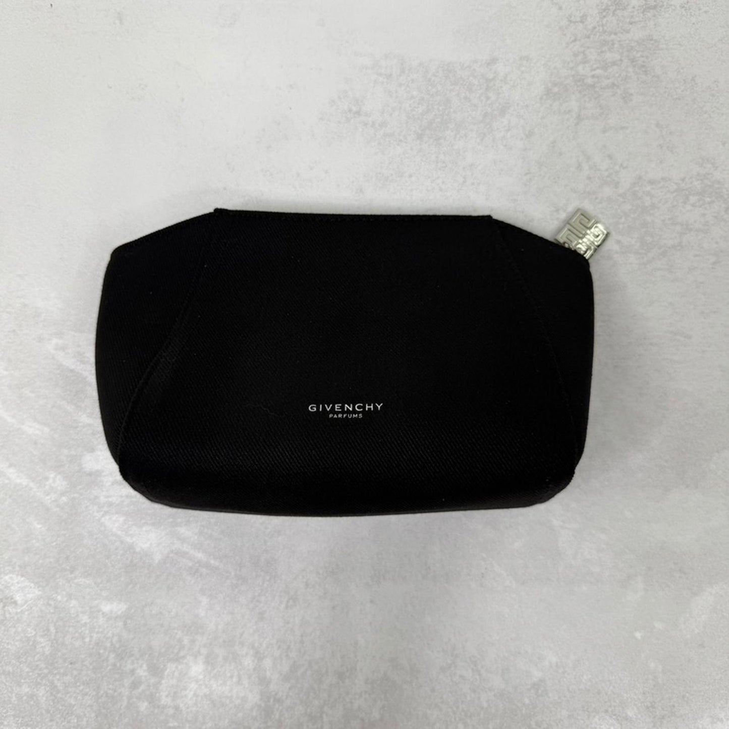 Givenchy Perfumes cosmetic bag makeup overnight travel unisex silver black