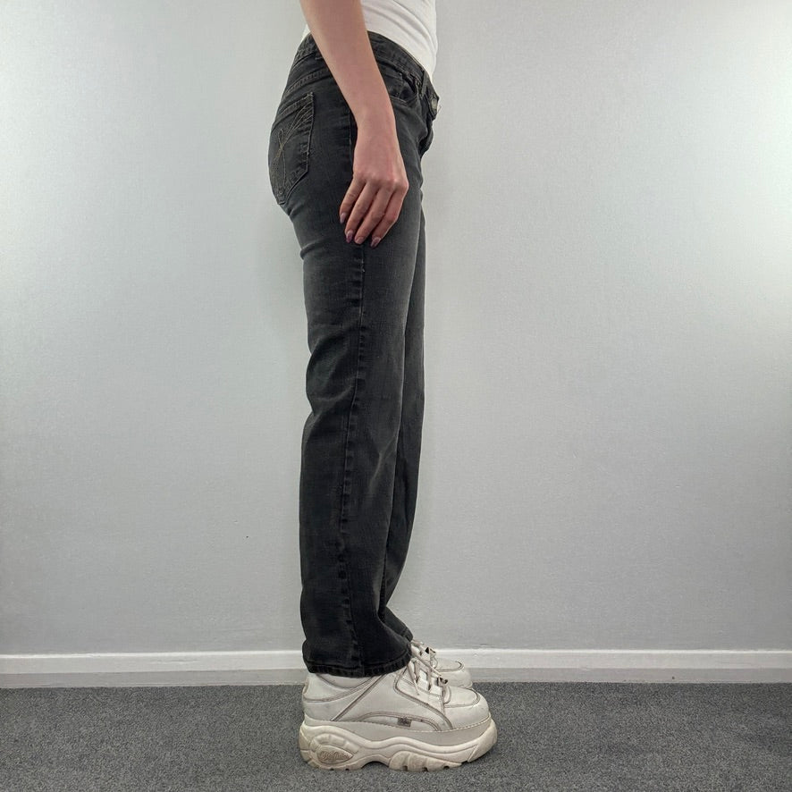 Y2K vintage mid rise denim bootcut jeans