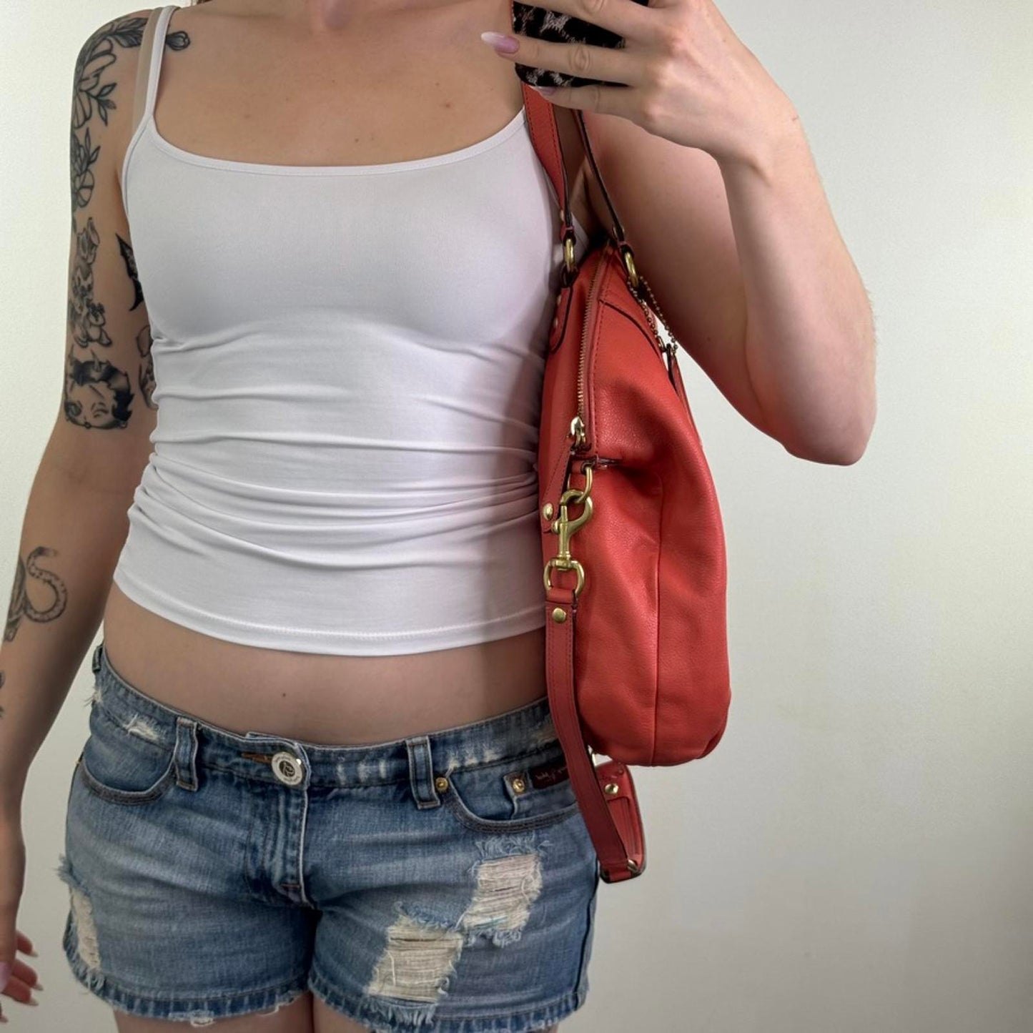 Vintage Coach Ashley Leather Convertible Shoulder Bag Satchel F23684 large