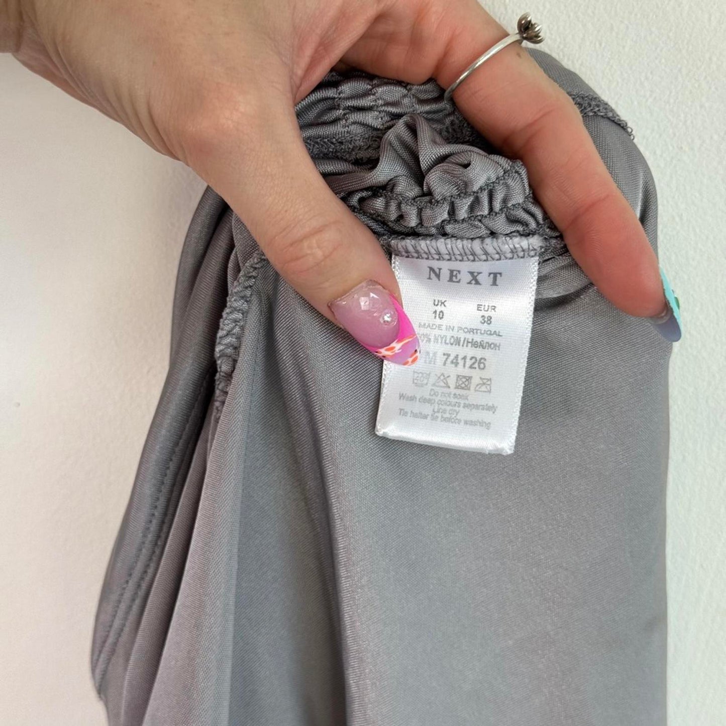 Y2K vintage slinky ruched halter neck v neck tie back stretchy ruched cyber