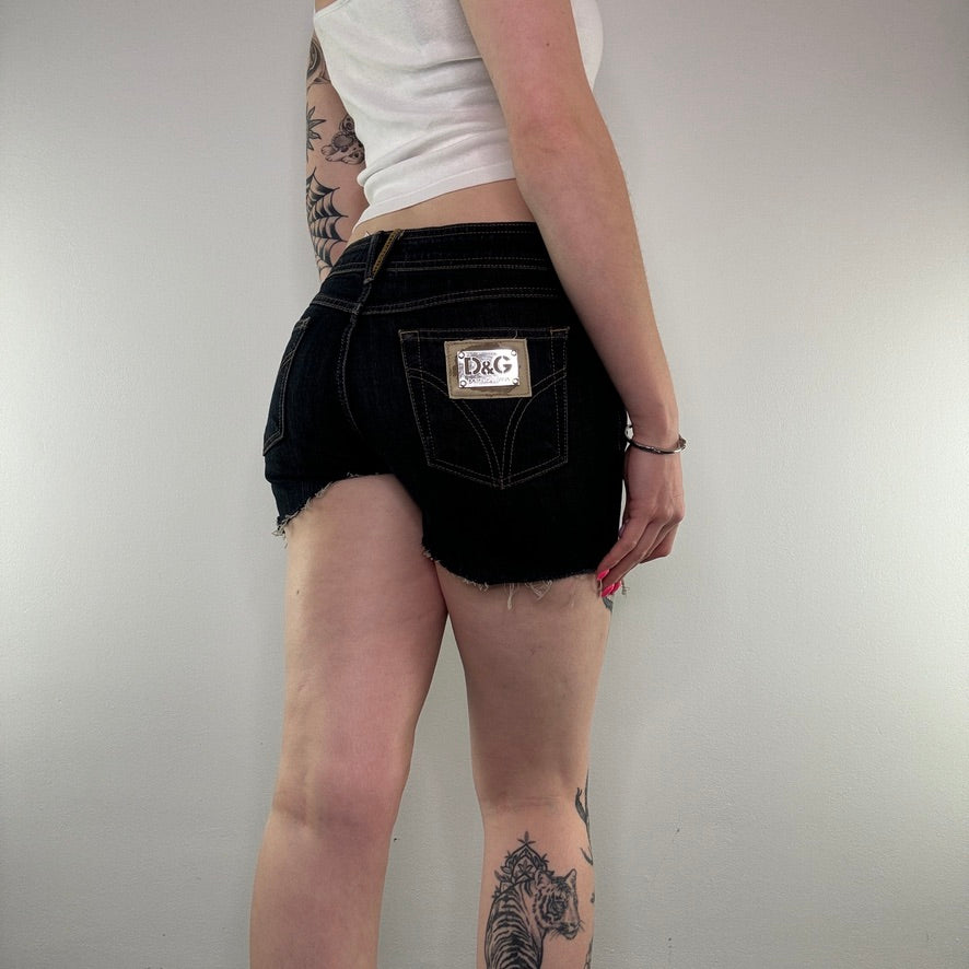 Y2K Dolce & Gabbana low rise denim shorts