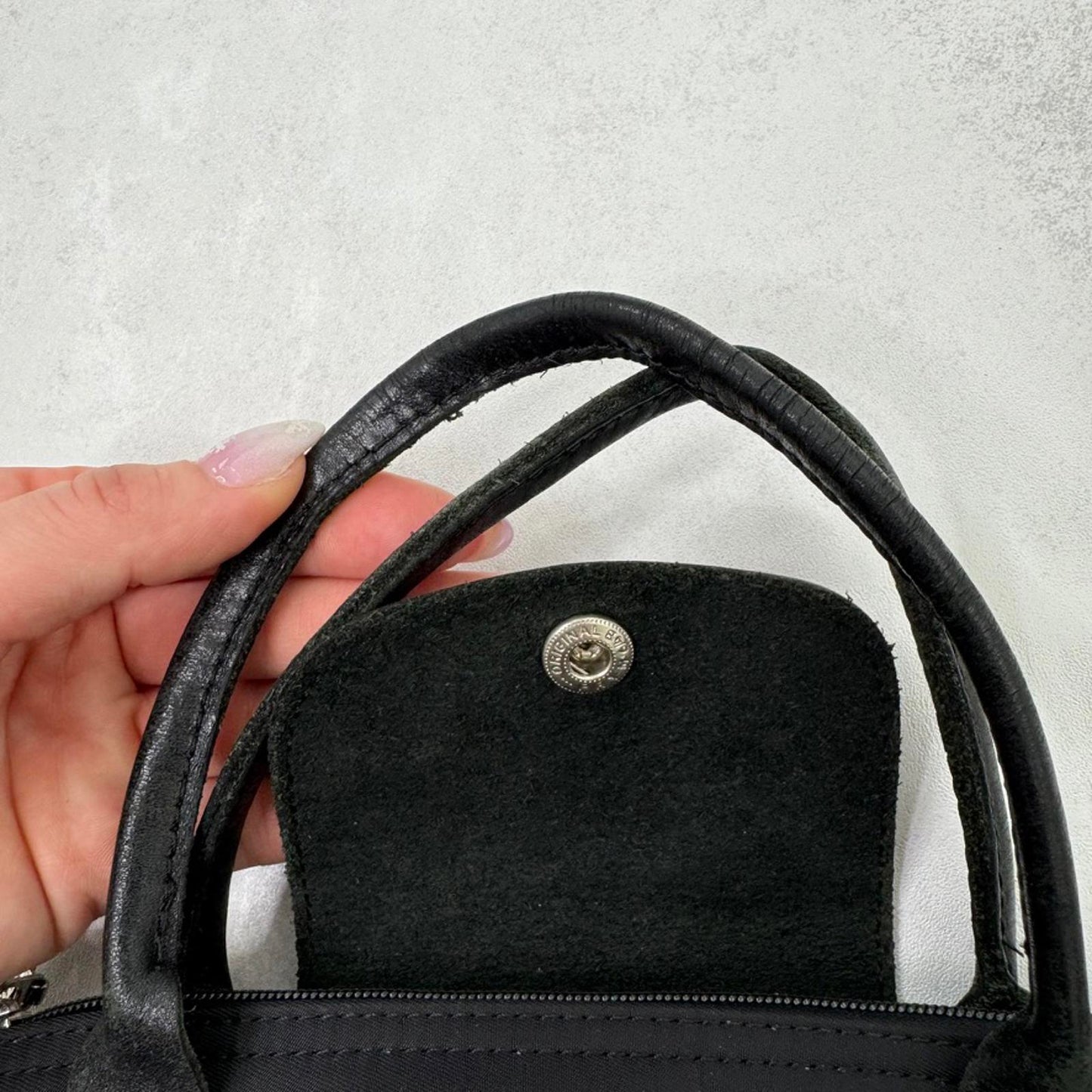 Longchamp Le Pliage bag small mini black