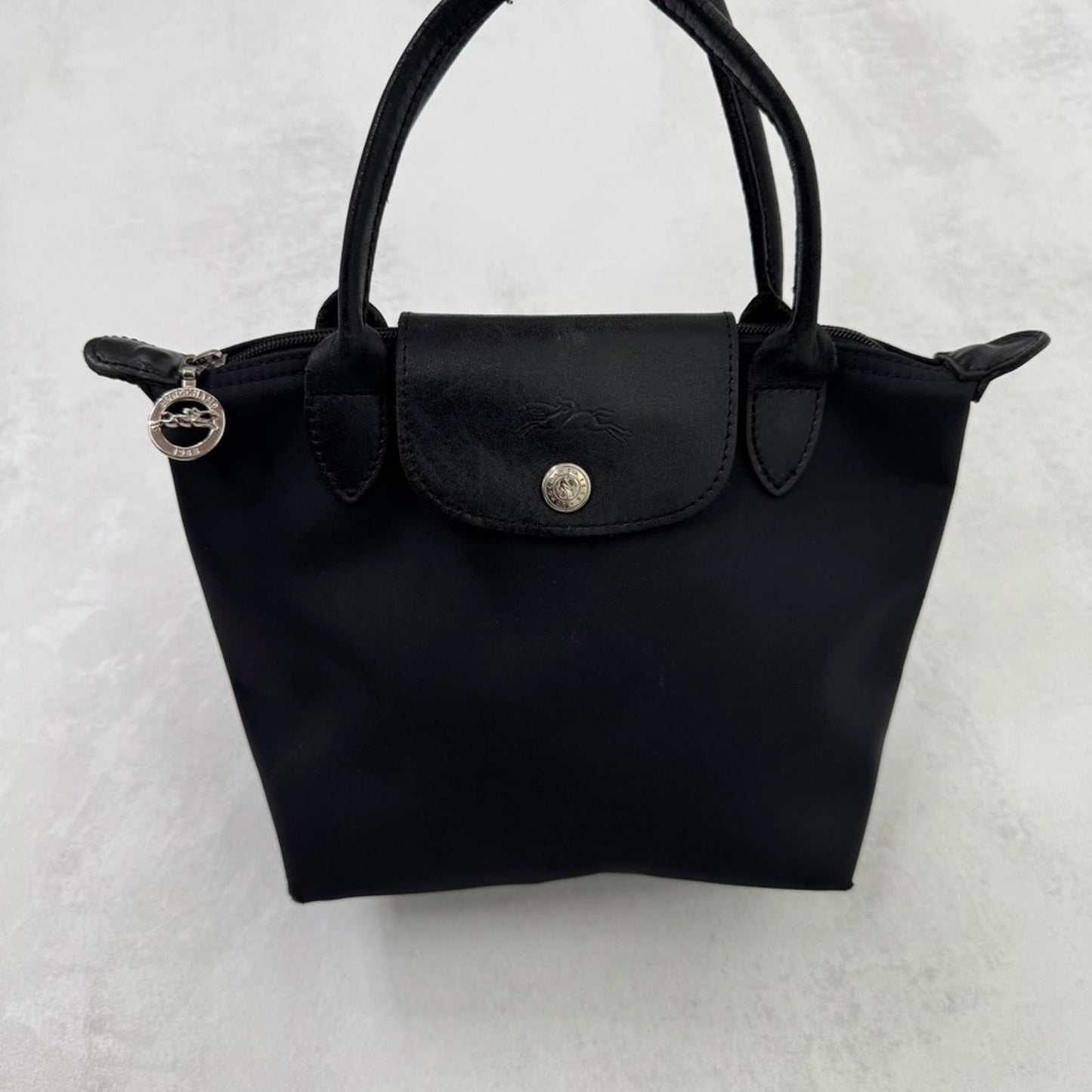 Longchamp Le Pliage bag small mini black