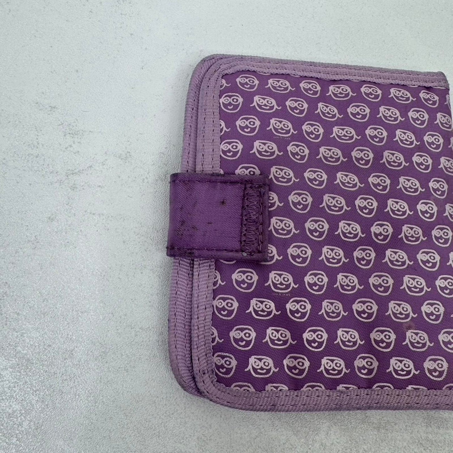 Y2K vintage David & Goliath wallet purse purple funny boyfriend slogan