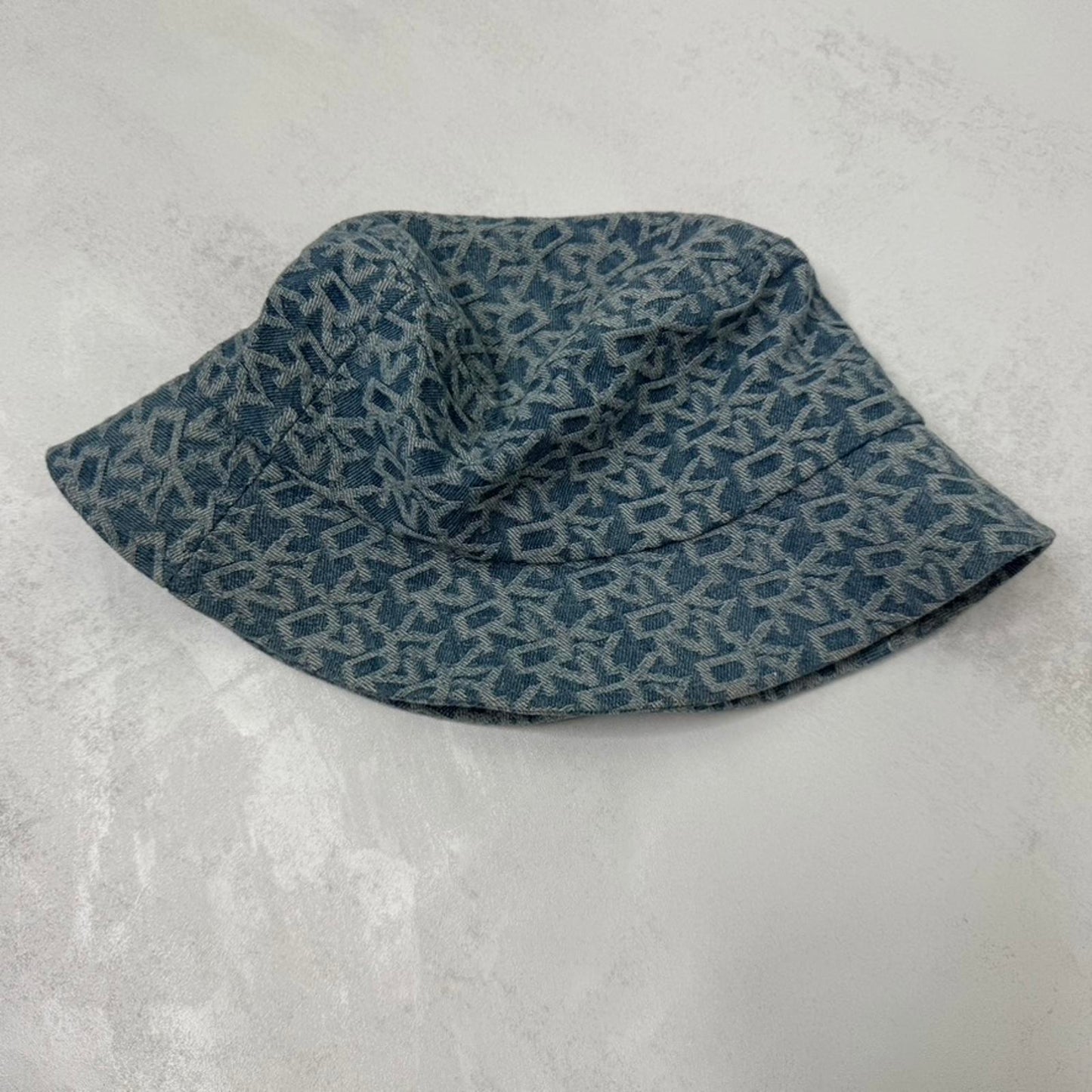 DKNY denim bucket hat light blue denim wash one size summer