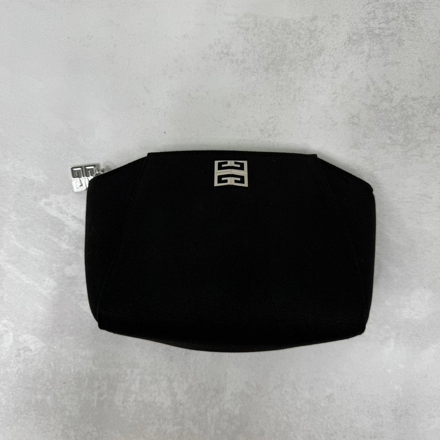 Givenchy Perfumes cosmetic bag makeup overnight travel unisex silver black