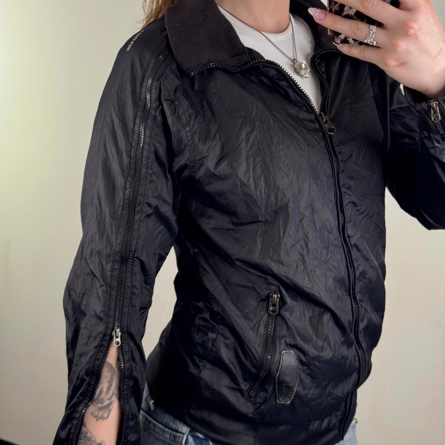 Y2K vintage G-Star Raw lightweight men's jacket zip up utility archive high neck