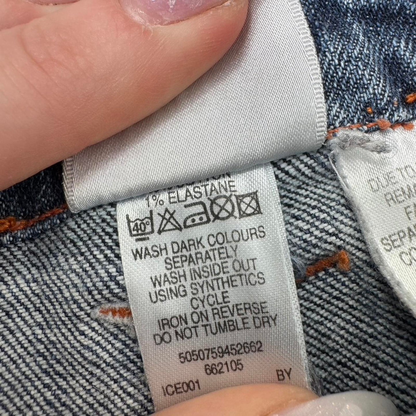 Y2K vintage Bay low rise capri jeans stretchy denim popper studded buttons