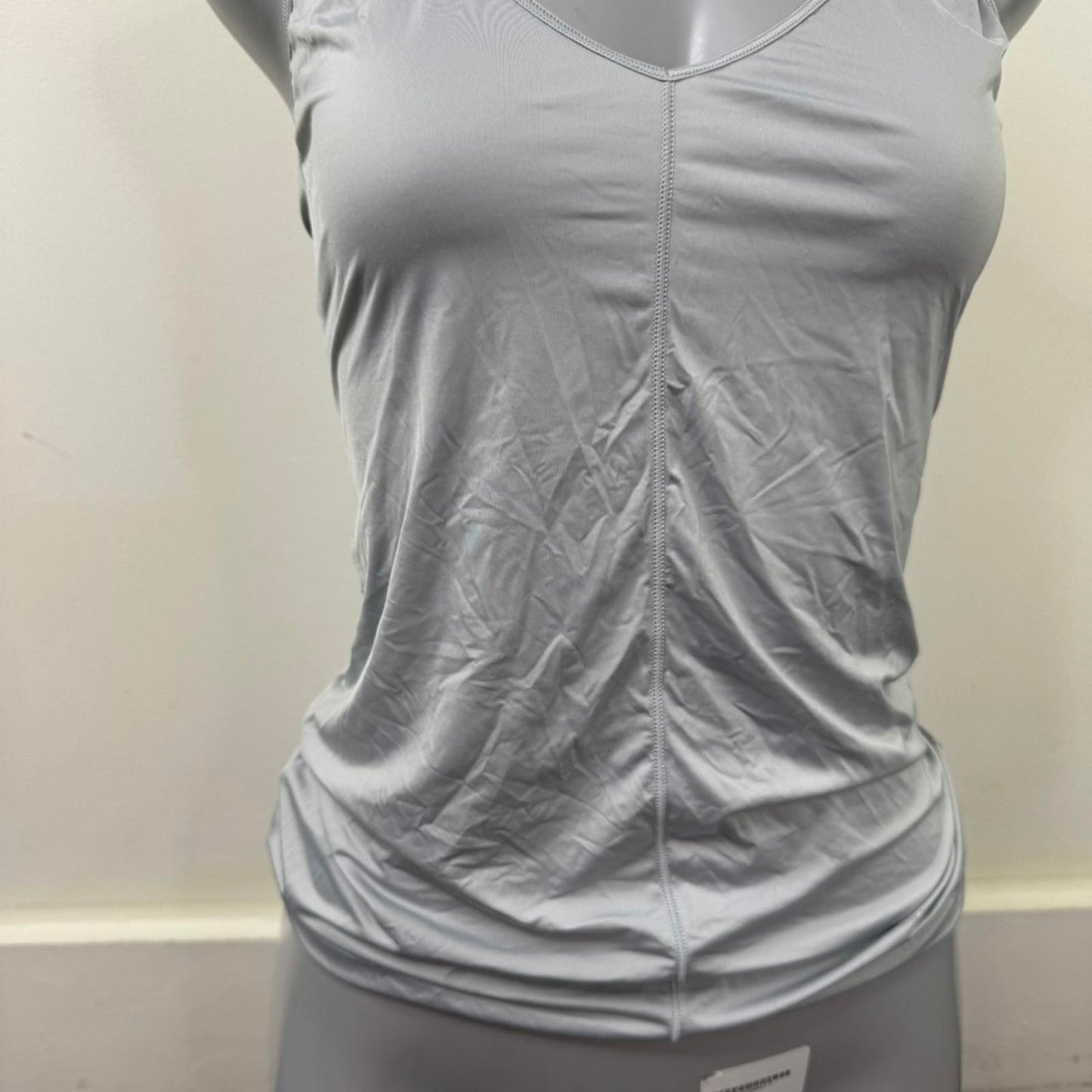 Lightweight silver cami tank top stretchy grey