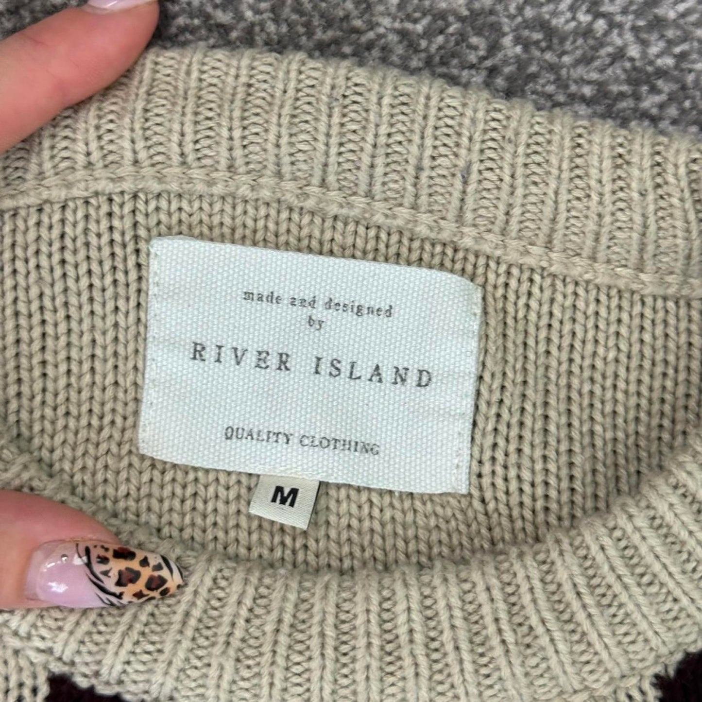 Y2K vintage Union Jack pullover jumper knit knitted flag unisex