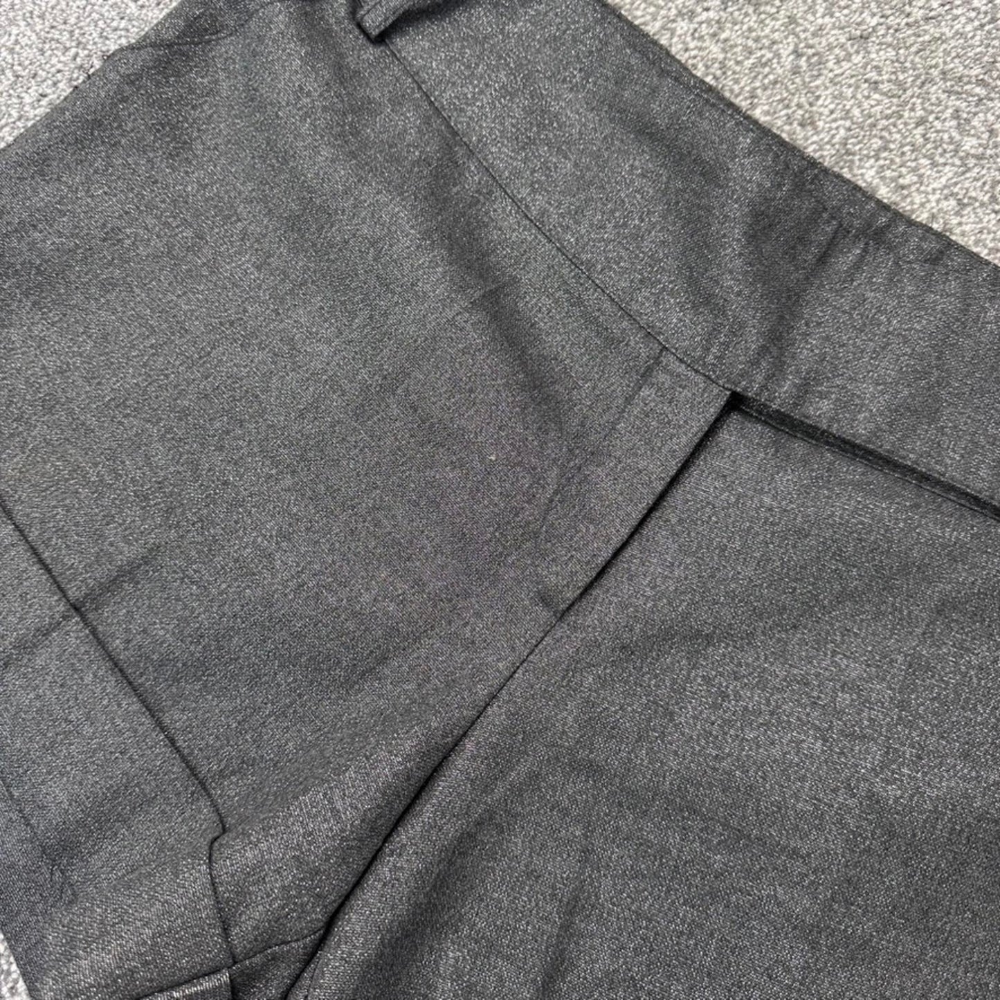 Y2K vintage sparkly glitter mid rise chino mini shorts with big button belt loop