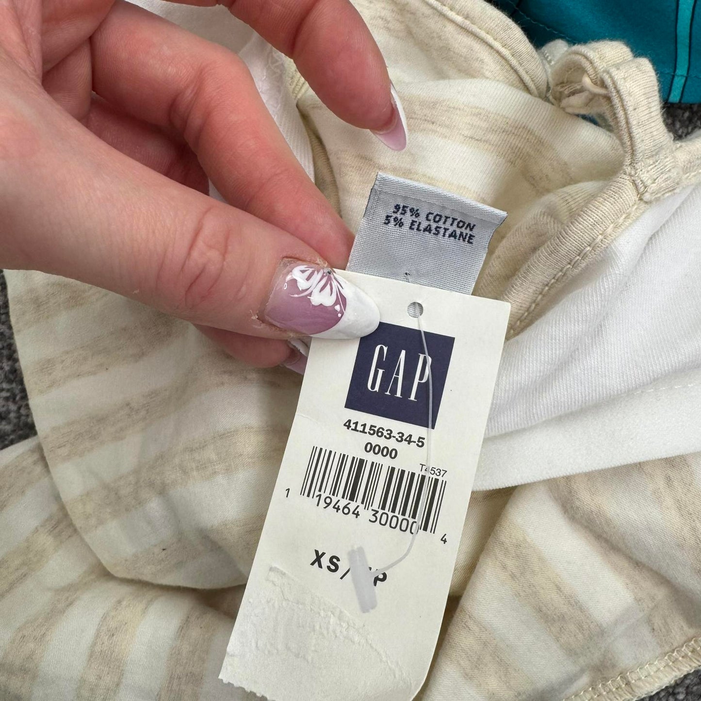 Y2K vintage stripe cami top with bust support beige stripy strappy fitted