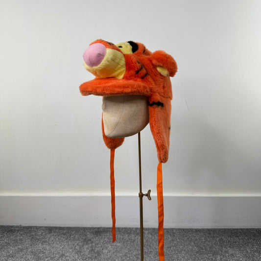 Y2K vintage Tigger trapper hat Disney Winnie the Pooh novelty Disneyland Paris