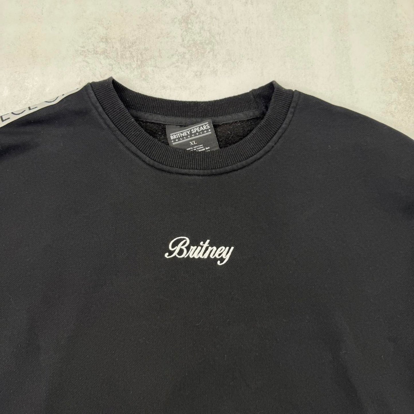 Britney Spears Piece of me taping pullover sweatshirt crewneck embroidered