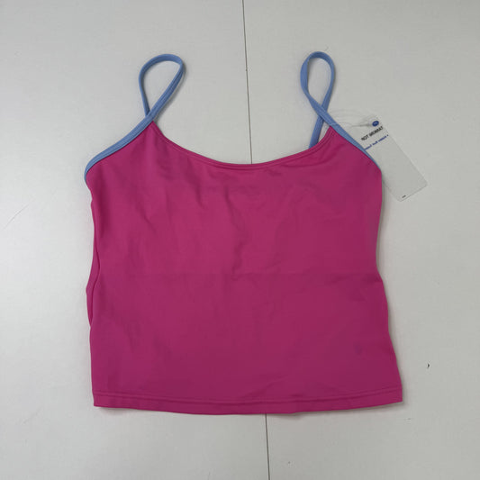 Y2K vintage tankini top swimwear pink lilac crop sporty bust support