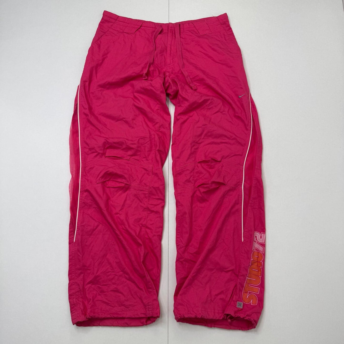Y2K vintage Nike Studio 72 low rise cargo trousers utility baggy gym sporty