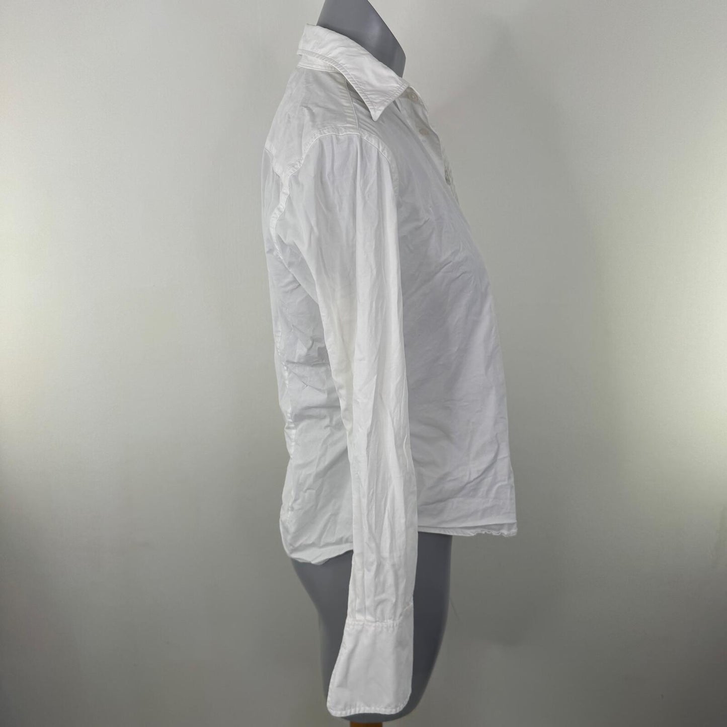 Y2K vintage Ralph Lauren blouse button up long sleeve tailored slim fit formal