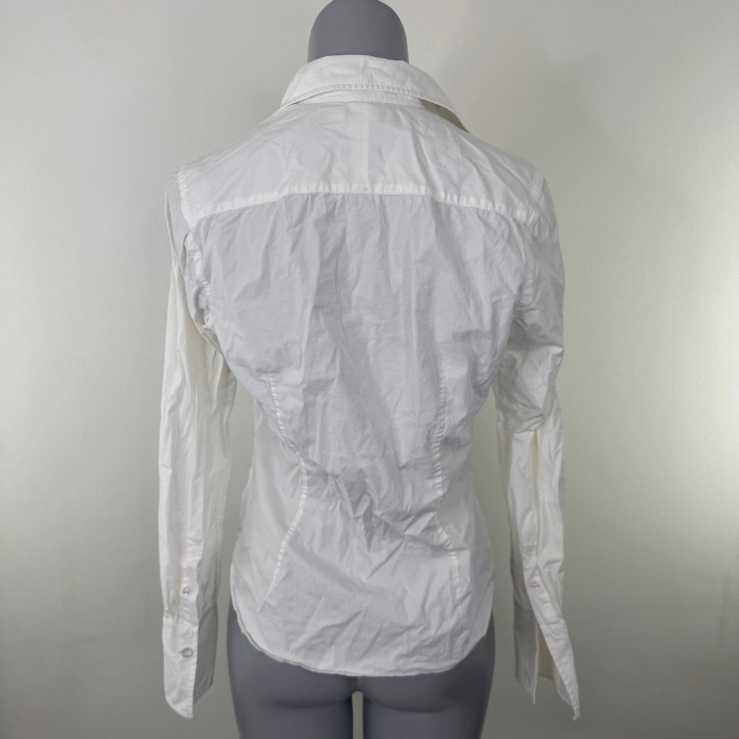 Y2K vintage Ralph Lauren blouse button up long sleeve tailored slim fit formal