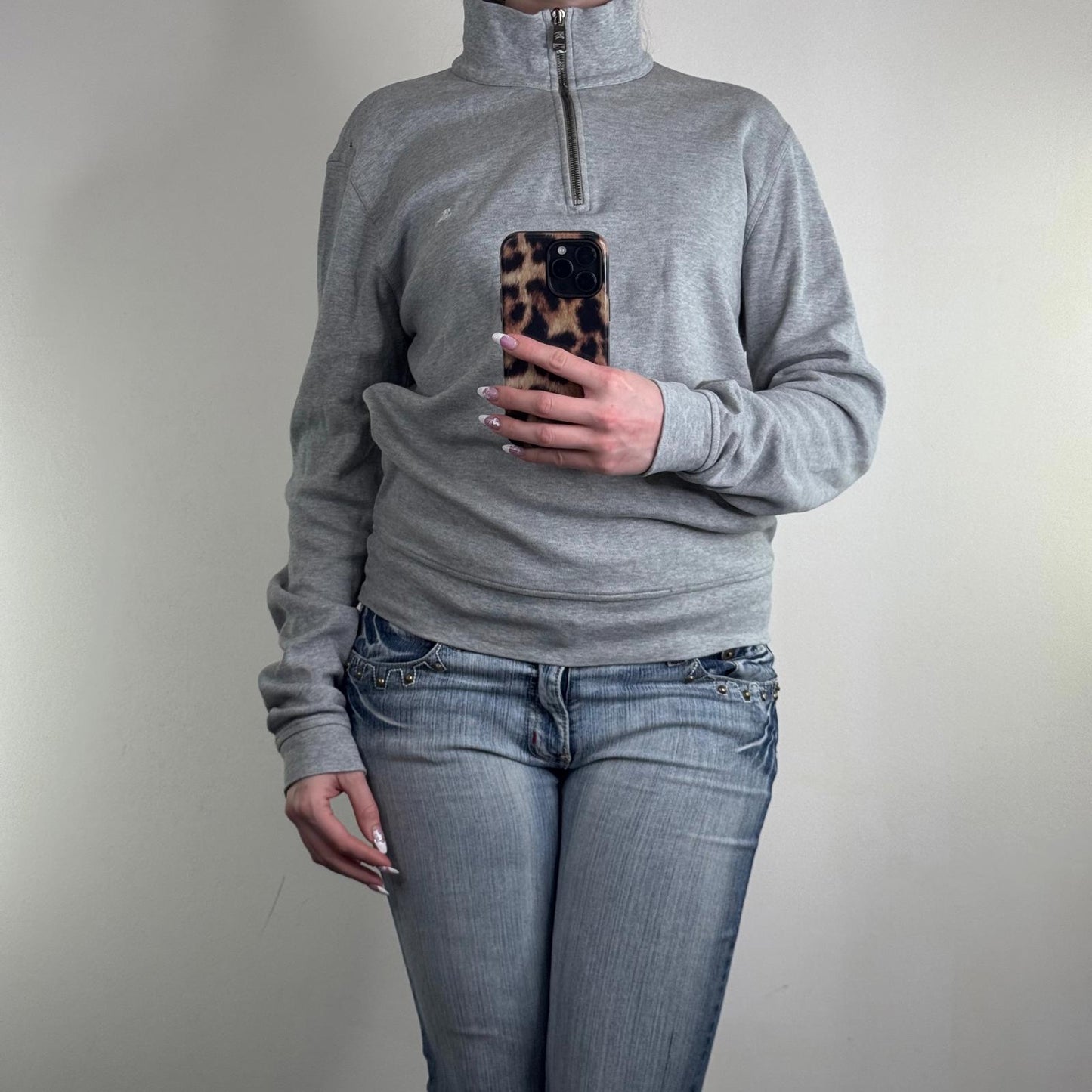 Y2K vintage Burberry jumper 1/4 zip pullover sweatshirt nova check print unisex