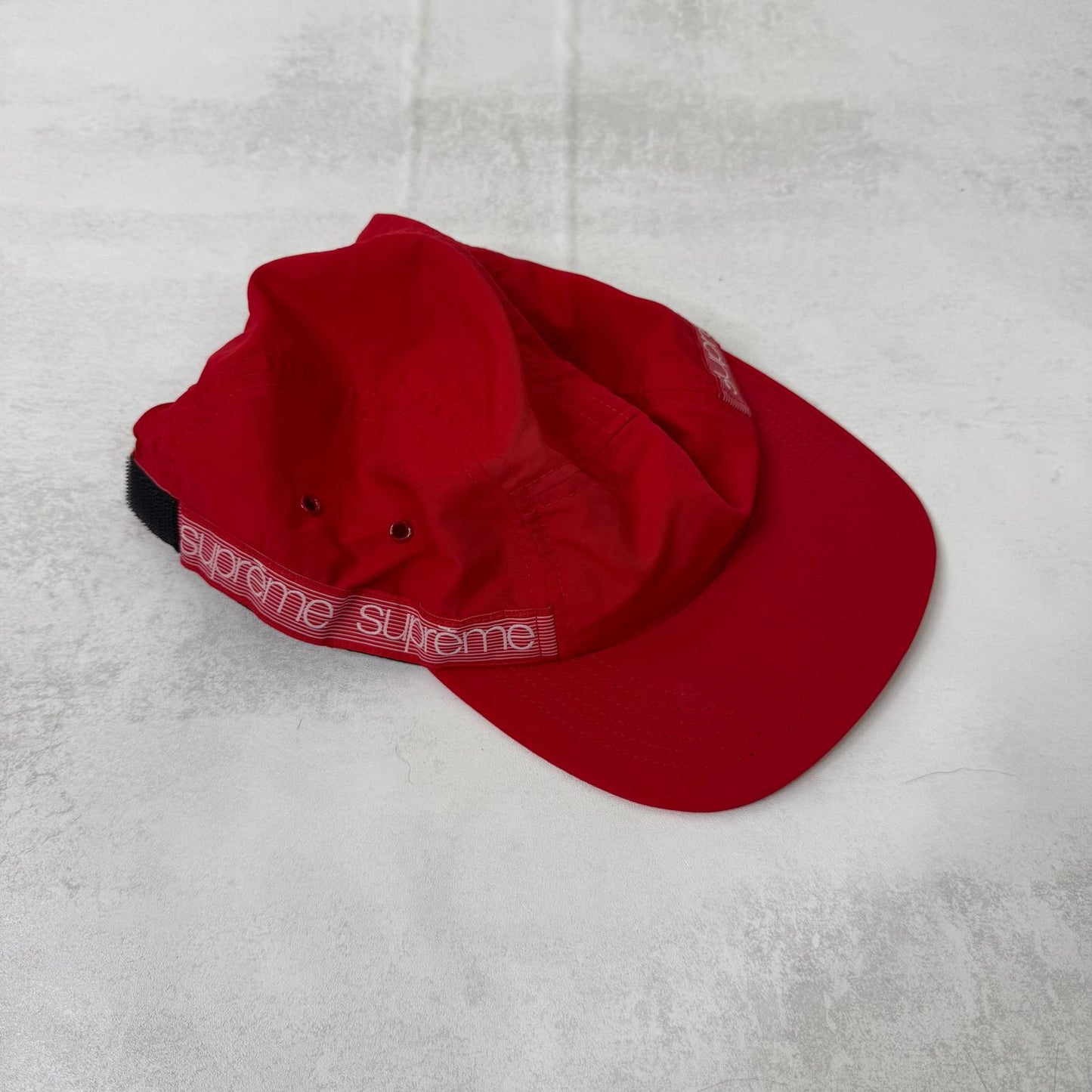 Supreme Tonal Taping Camp cap hat adjustable S/S 2018 red one size