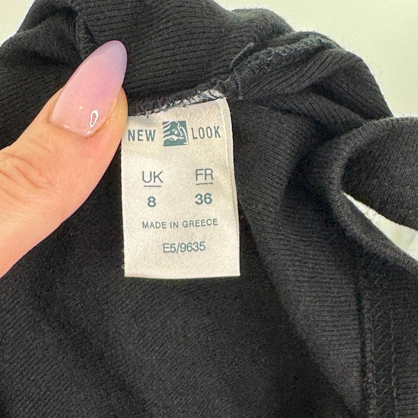 Y2K vintage 3/4 sleeve top frill hem fitted short crop coquette stretchy