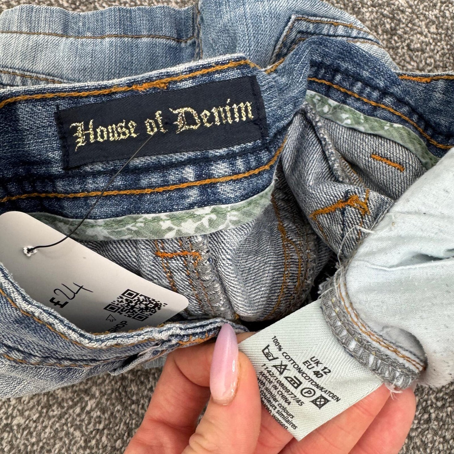 Y2K vintage denim mini skirt faded blue wash cargo pocket low rise