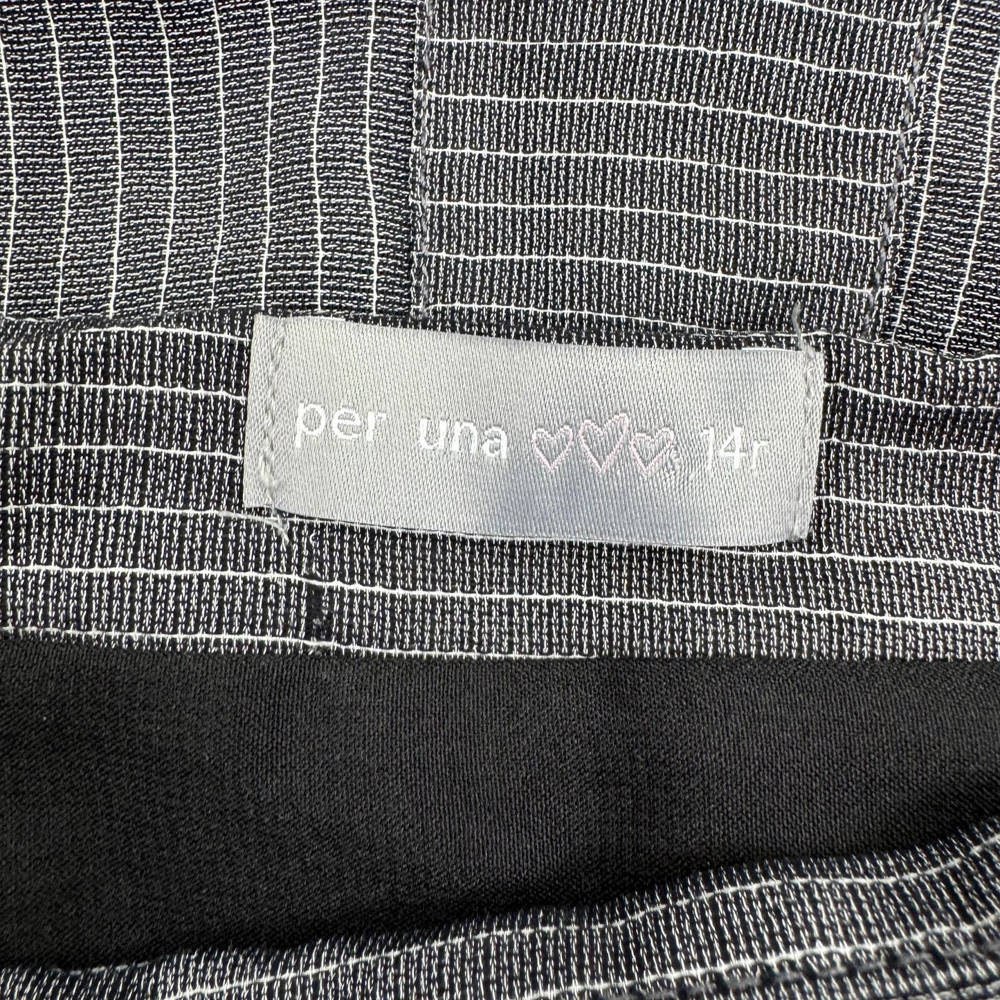 Y2K vintage Per Una maxi skirt pinstripe a line long full length stripe grey