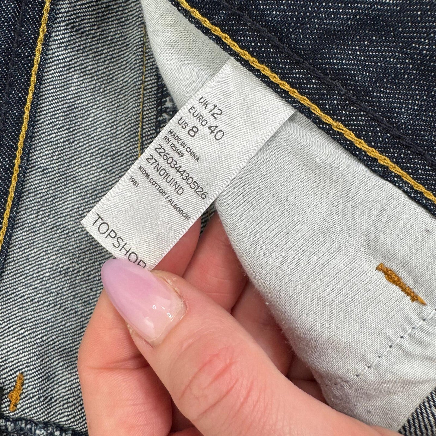 Y2K vintage mini skirt dark blue wash cargo pockets low rise fraying hem