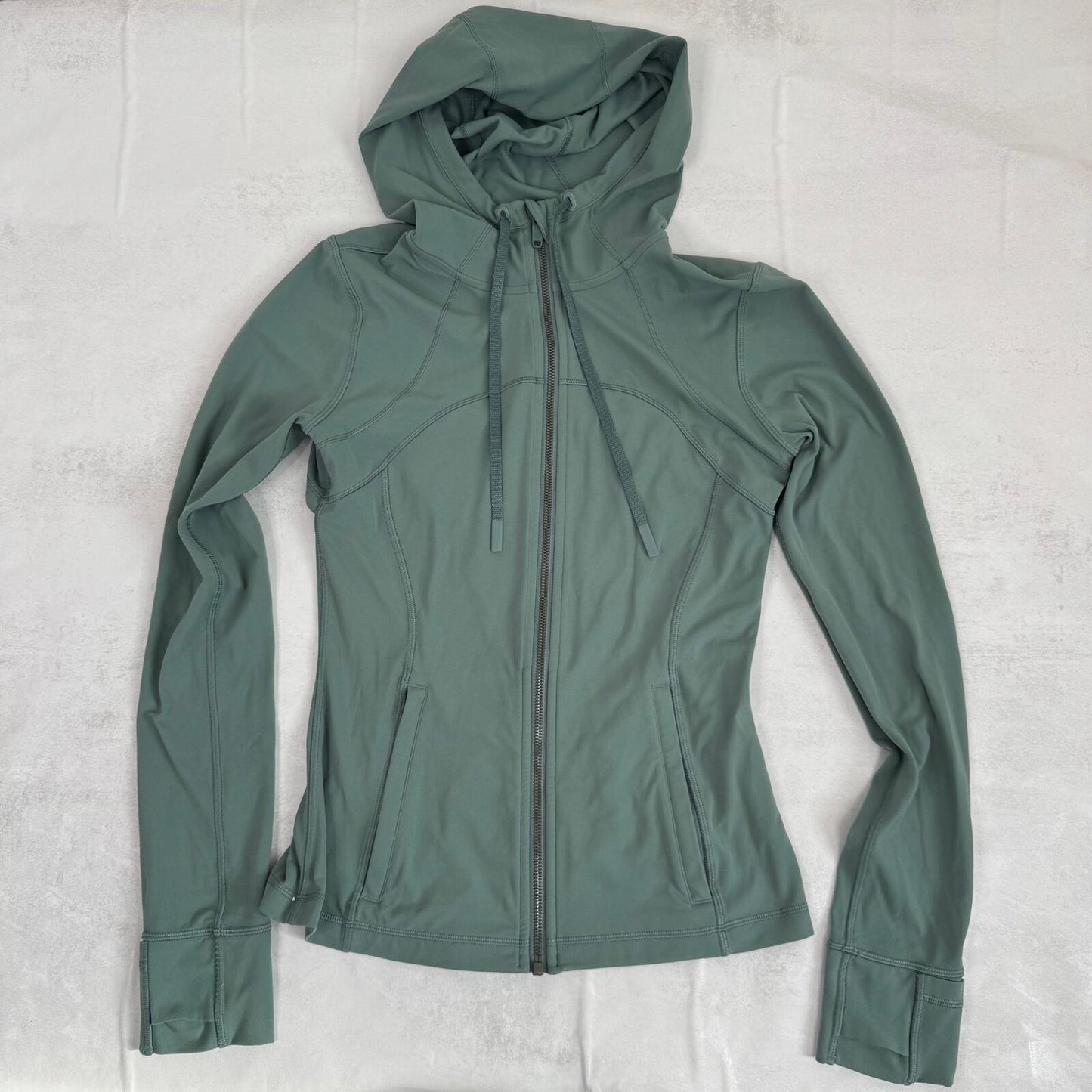 Lululemon define jacket zip up hoodie lightweight light pastel green