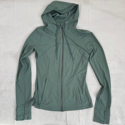 Lululemon define jacket zip up hoodie lightweight light pastel green