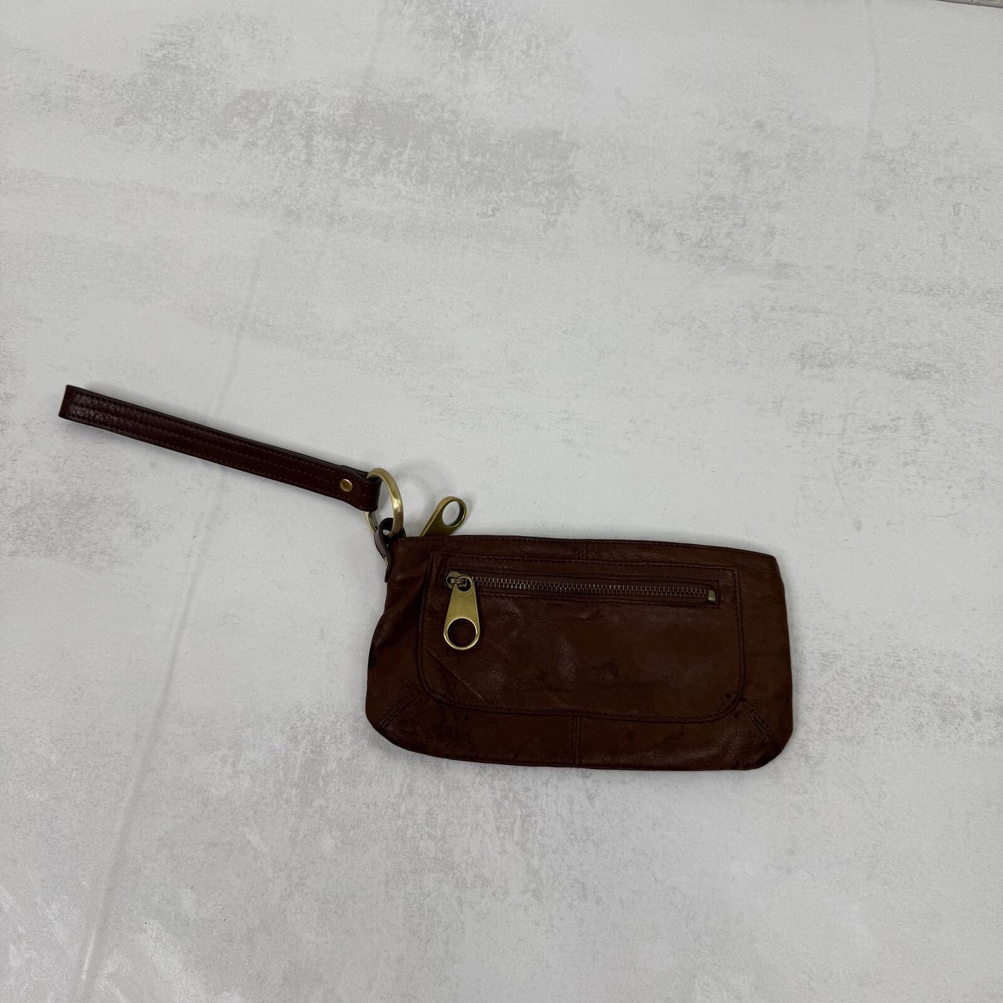 Y2K vintage Ted Baker genuine leather pouch wristlet mini clutch