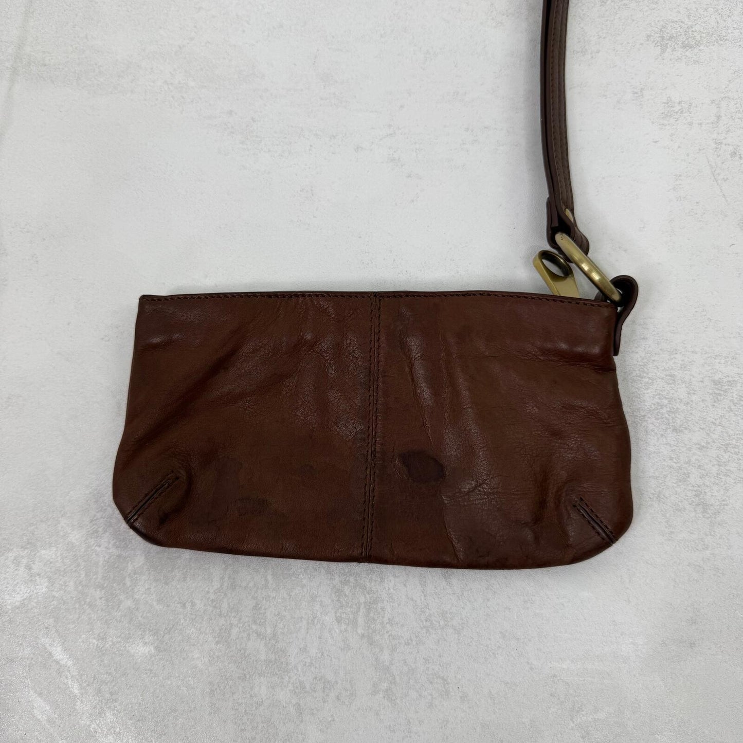 Y2K vintage Ted Baker genuine leather pouch wristlet mini clutch
