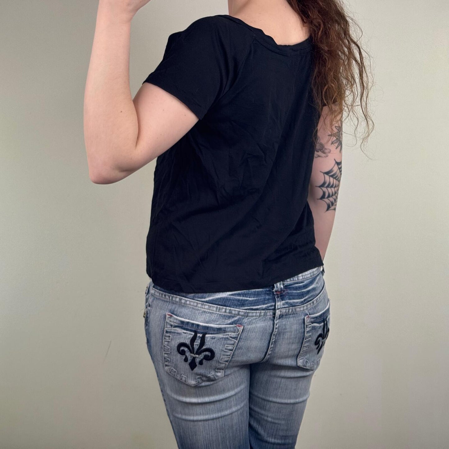 Margaret Howell t-shirt short sleeve top scoop neck black simple plain basic