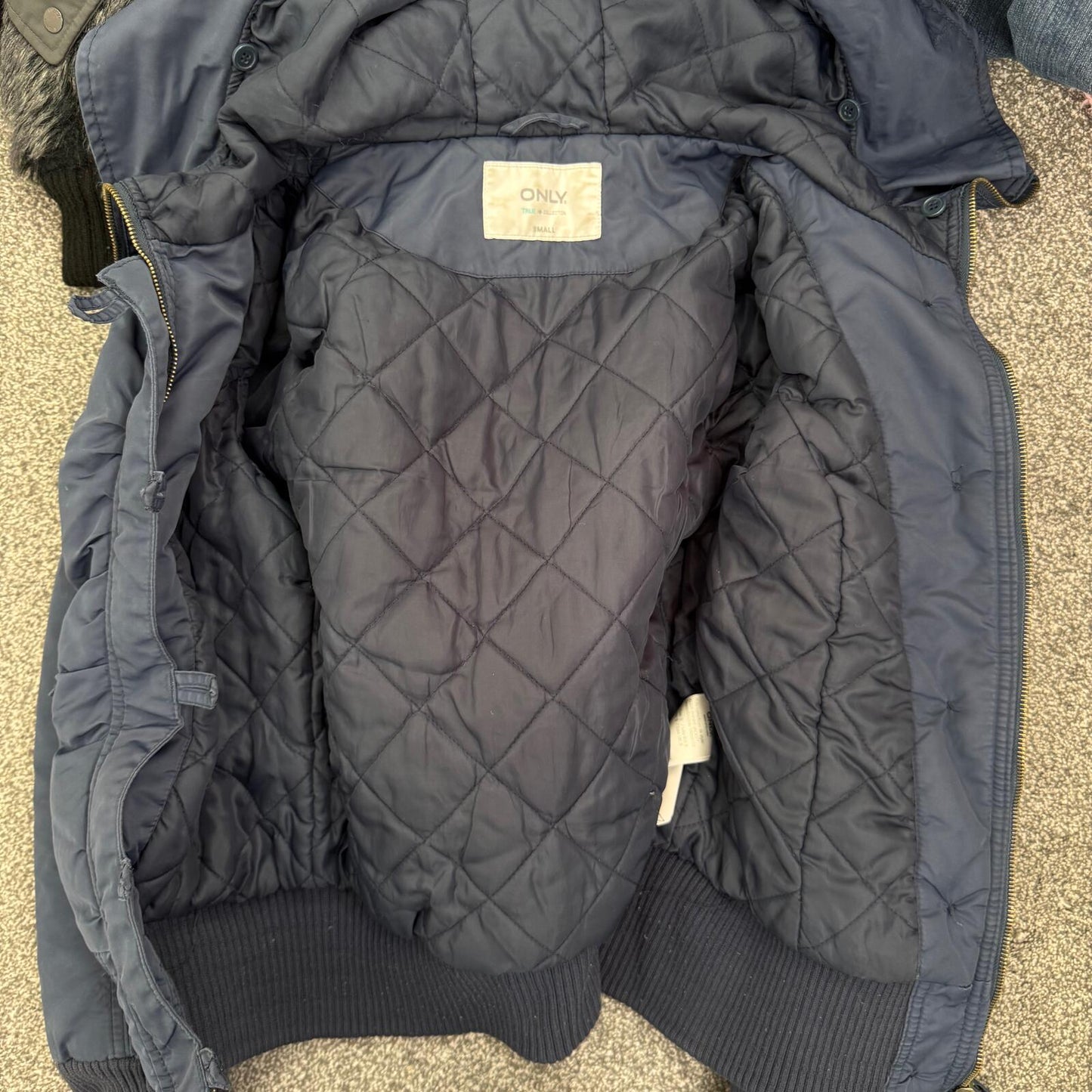 Y2K vintage bomber jacket short length utility zip button up hood cargo pocket