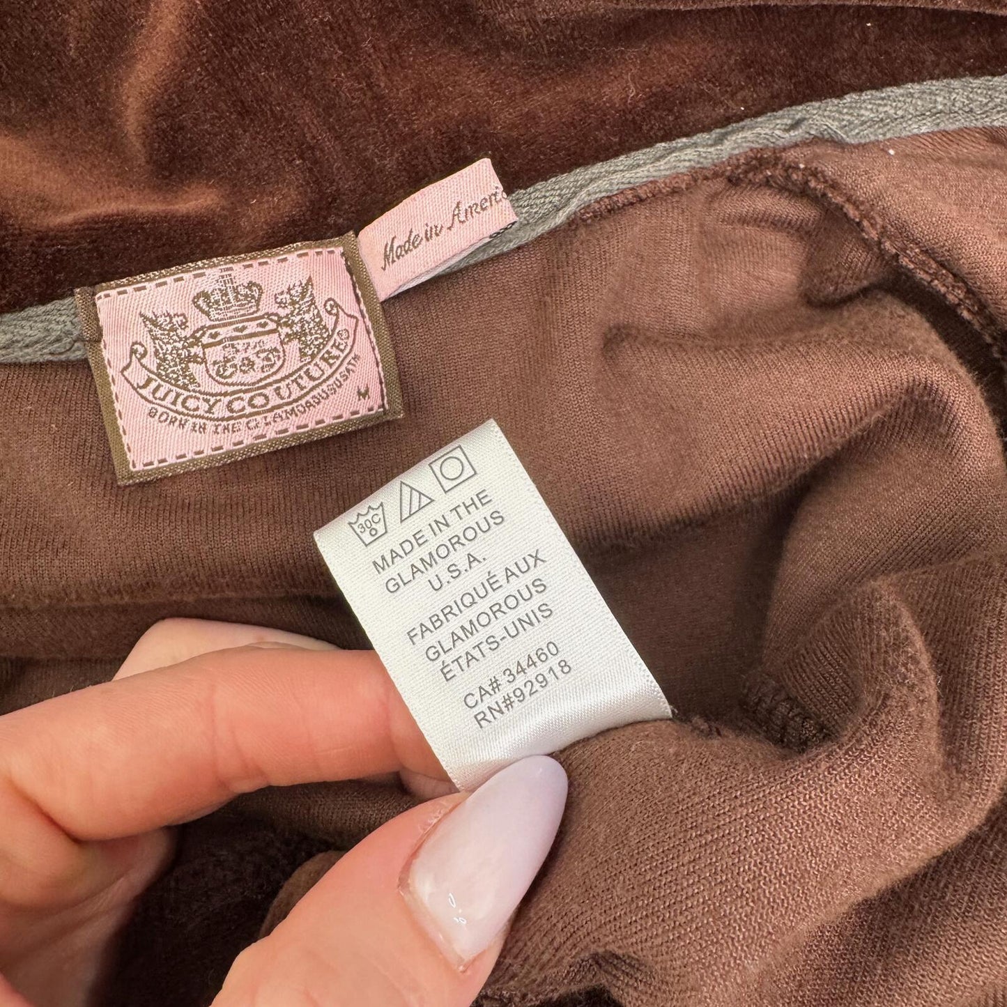 Y2K vintage Juicy Couture hoodie zip up velvet crown embroidery rhinestone