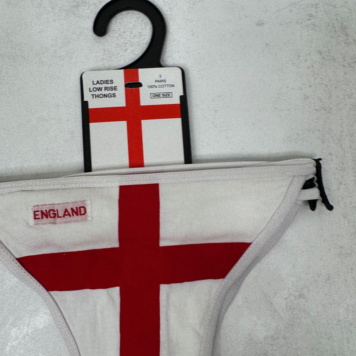 Y2K vintage England thong low rise football multipack of 3