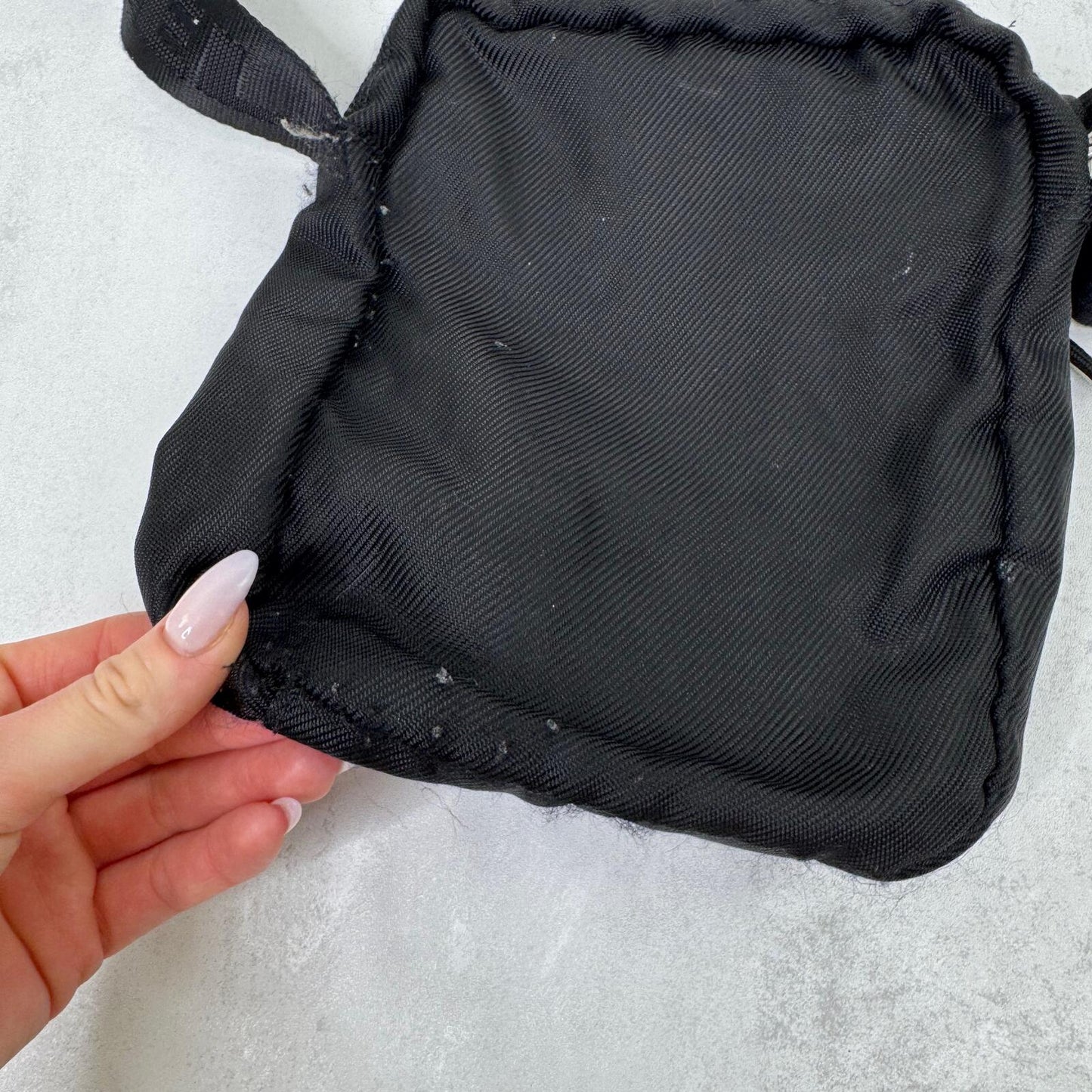 Y2K vintage Diesel cargo bag side messenger utility black
