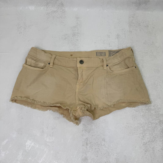 Vintage AllSaints denim mini shorts lowe stretchy low rise hot pant distressed