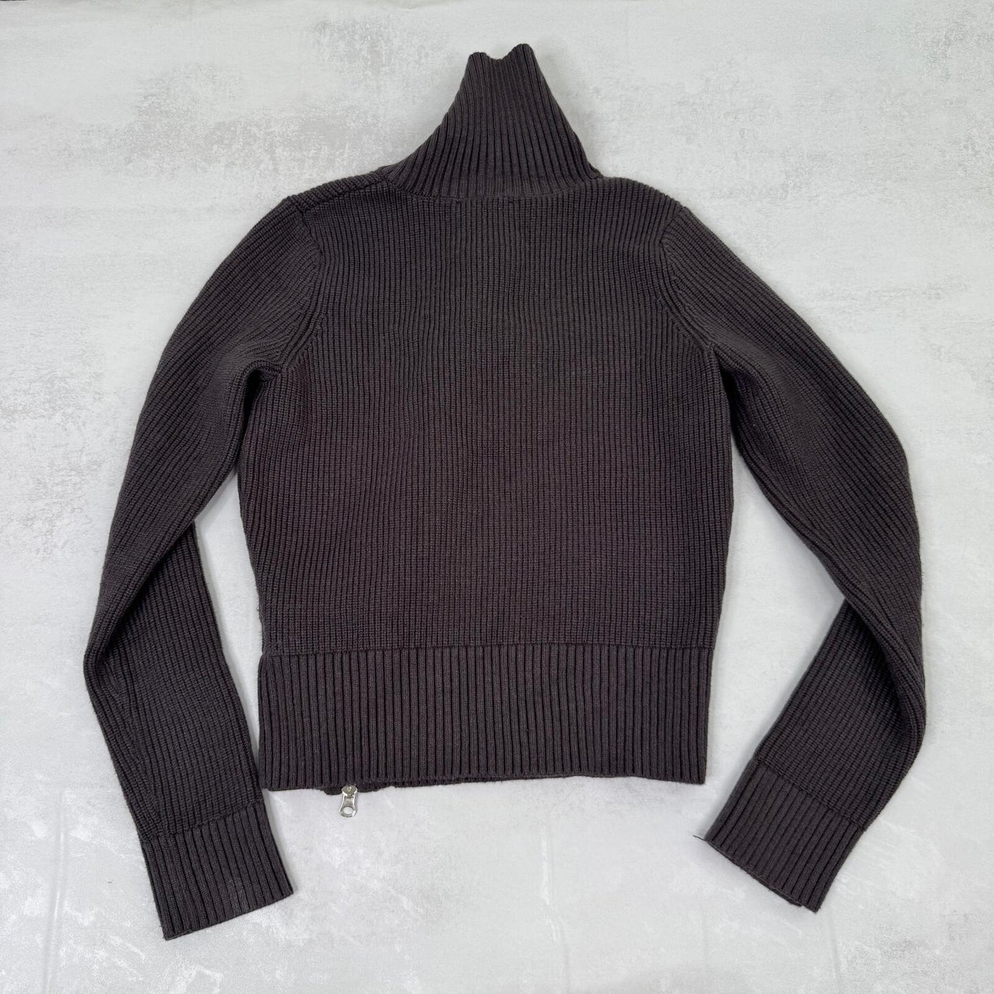 edikted zip up jumper military high neck ribbed stud buttons