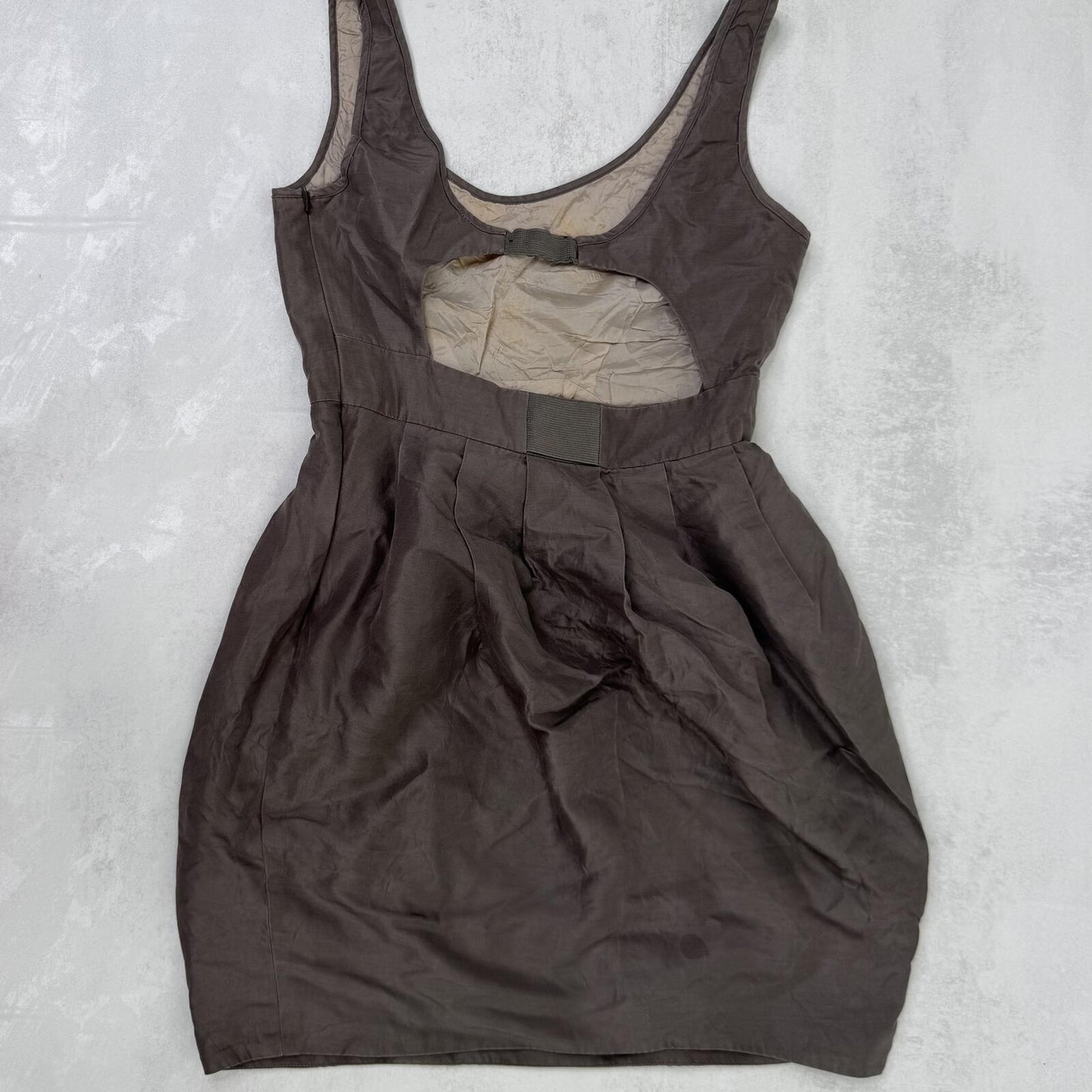 Y2K vintage Allsaints mini dress silk cotton studded embellished bubble