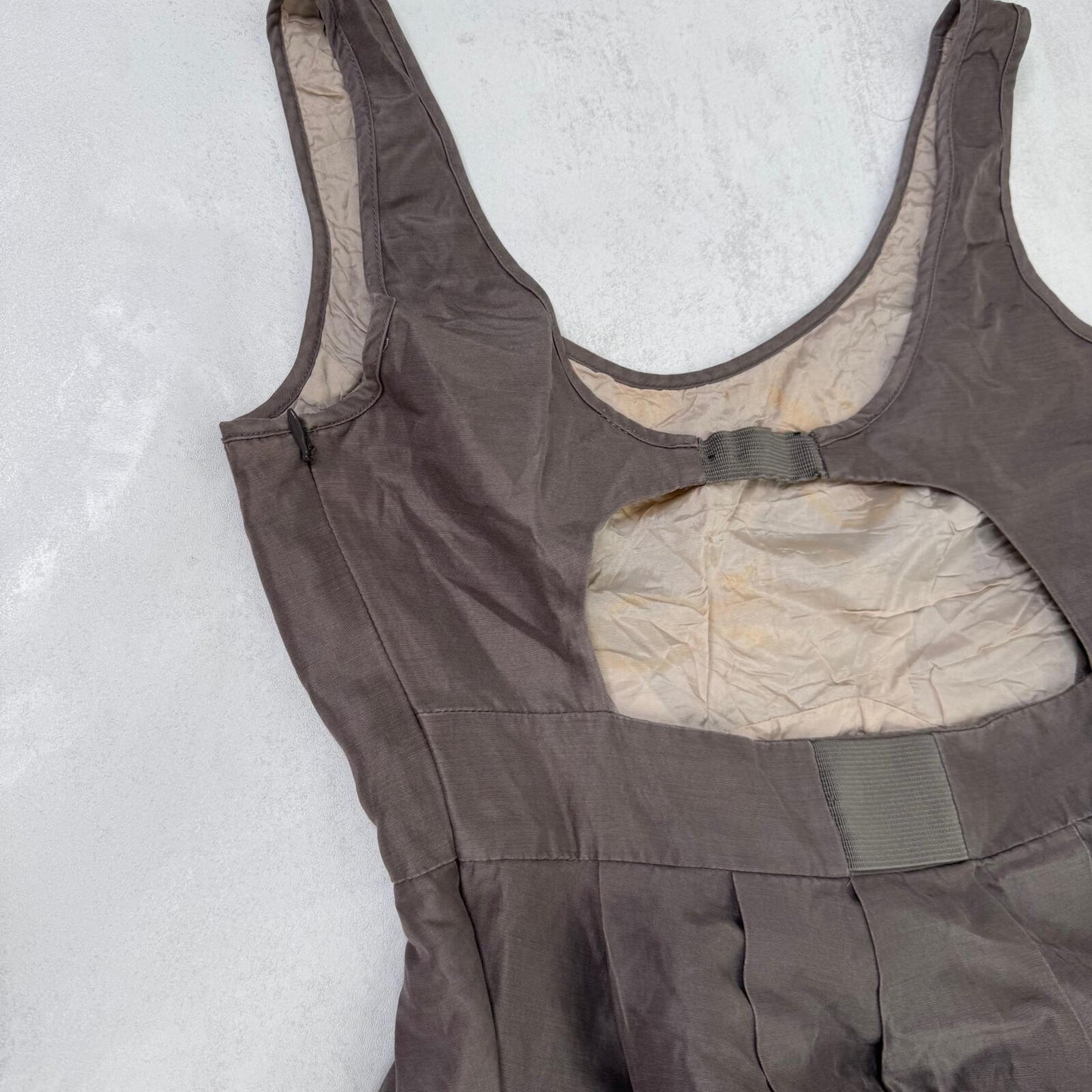 Y2K vintage Allsaints mini dress silk cotton studded embellished bubble