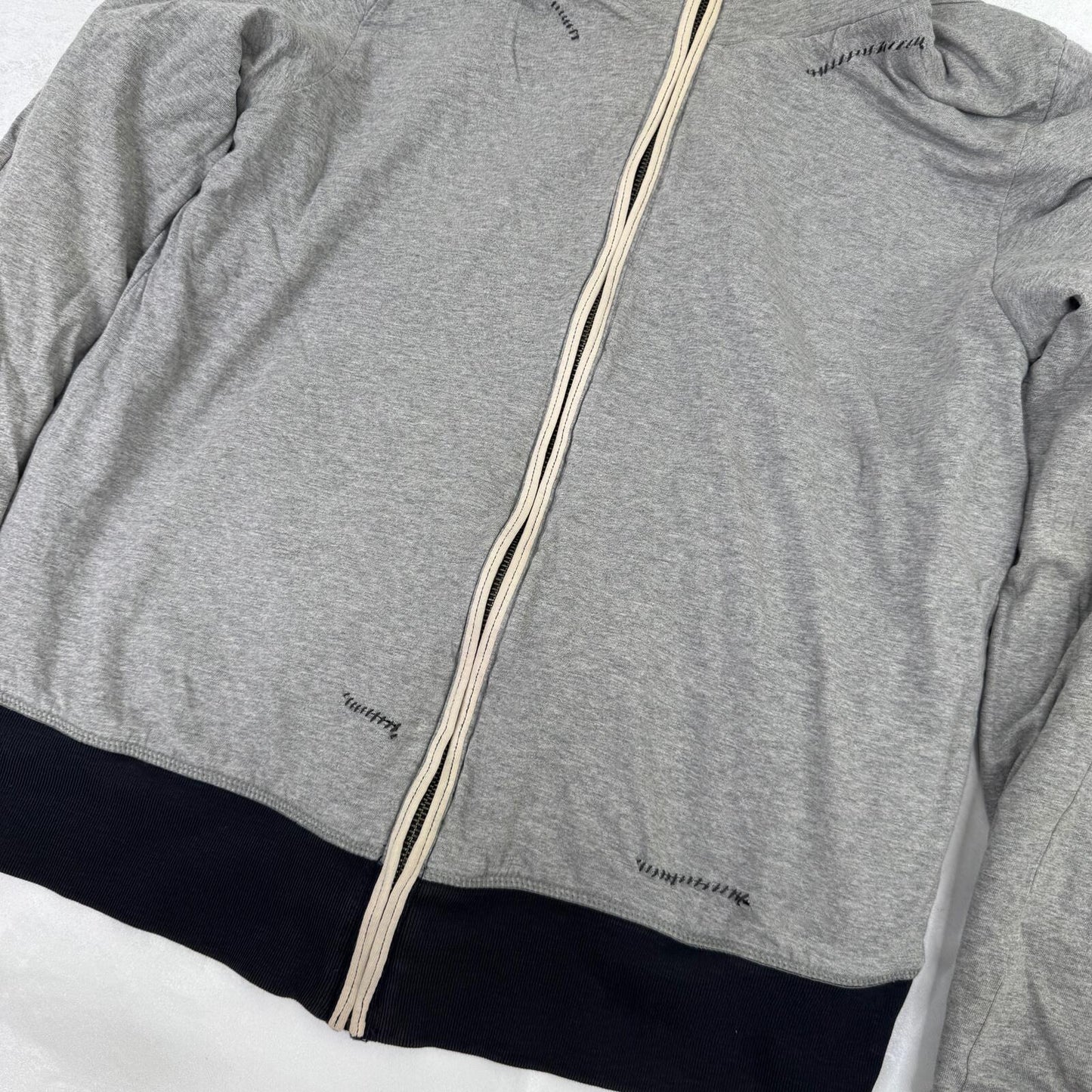 Vintage Stone Island Denims hoodie zip up men's reversible grey navy A/W 2007