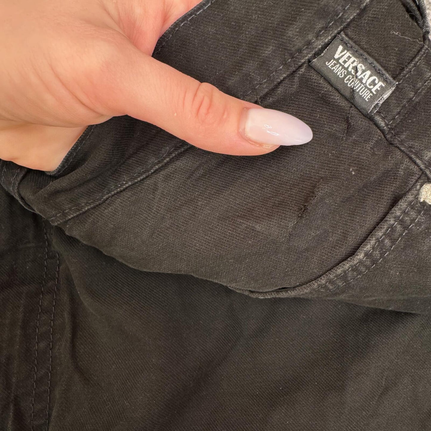 Vintage Versace Jeans Couture bootcut denim jeans mid rise baggy 90s
